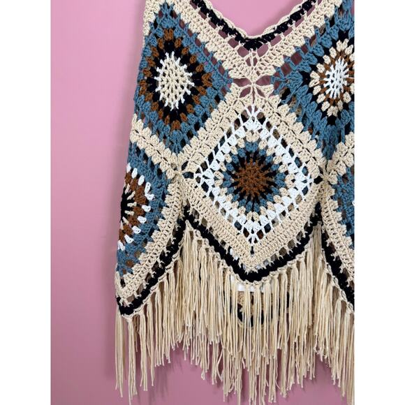 Jaded Gypsy Desert Views Crochet Tank Top Size L/XL - Picture 2 of 4